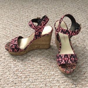 Canvas wedge sandals